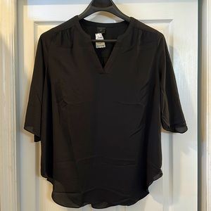 Worthington black pull over blouse 1X